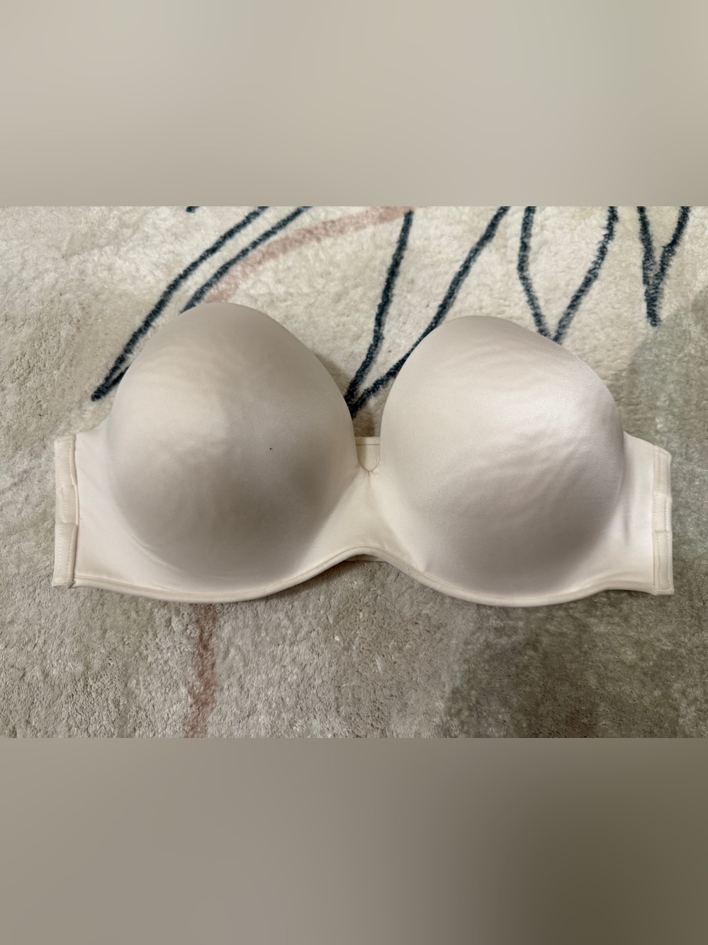 Cacique Strapless Smooth Molded Bandeau — Cream